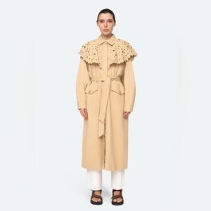 Sea NY Hazel Eyelet Trench Coat